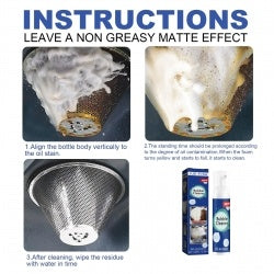 US Local 100ML Box Kitchen Grease Cleaner, Oil Cleaning Foam Cleaner, Smoke And Kitchen Utensils Decontamination Agent, Fresh Smell