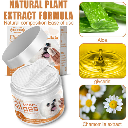 US Local Yegbong Pet Wipes Clean, Dogs And Cats Tear Stains Eye Cleaning Wipe Eye Dirt Cotton Pad