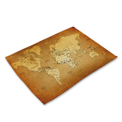Creative world map placemat