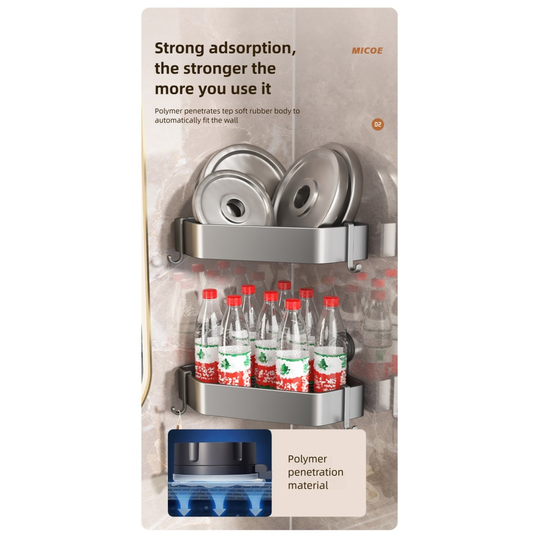 US Local Suction Cup Bathroom Corner Bracket