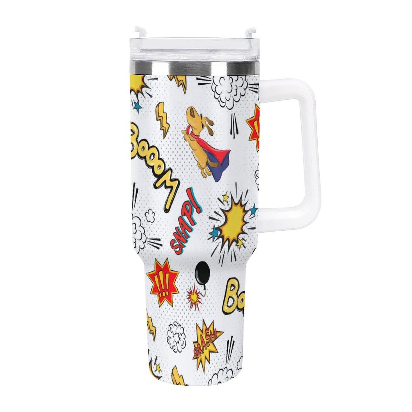 PHDT00493 POD US Local Tumbler 40oz Large Capacity Car Cup Dog