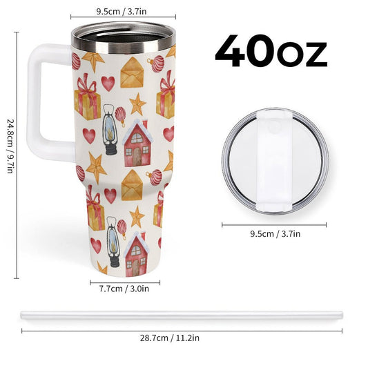 PHDT00168 POD US Local Tumbler 40 oz Large Capacity Car Cup Christmas