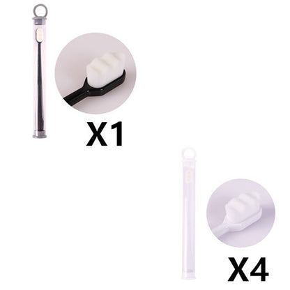 US Local Ultra-fine Toothbrush Super Soft Bristle Deep Cleaning Brush Portable For Oral Care Tools Teeth Care Oral Cleaning Travel
