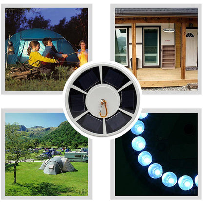 42 LED Solar Flag Pole Light Adjustable Outdoor Camping Tent Light