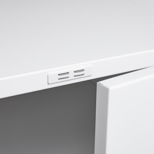 US Local Metal Printer Stand With Storage Small Space Mobile Printer Table With Door Adjustable Shelf Home Office Filing Cabinet On Wheels