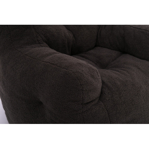 US Local Soft Teddy Tufted Foam Bean Bag Chair