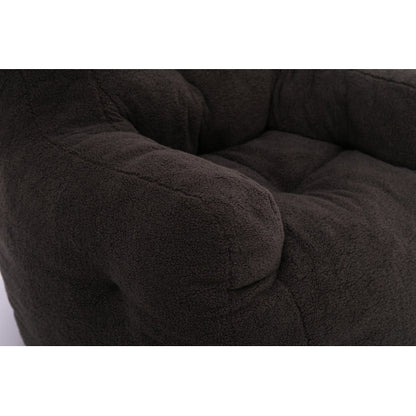 US Local Soft Teddy Tufted Foam Bean Bag Chair