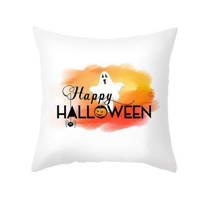 40 Style Halloween Pillowcase Pumpkin Letter Fly Velvet Pillow Cushion Cover