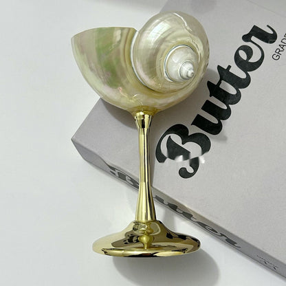 Niche Conch Goblet Metal European Retro