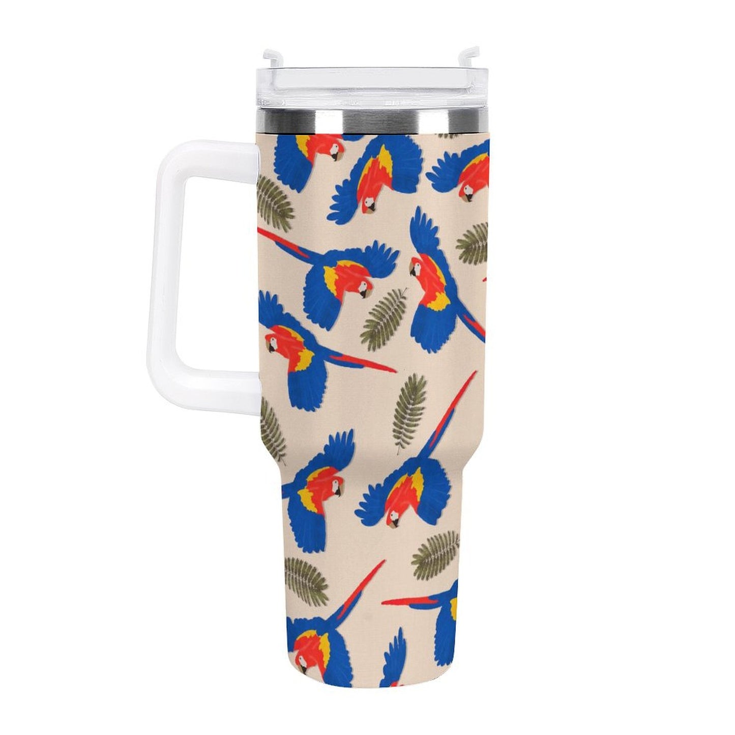 PHDT00187 POD US Local Tumbler 40 oz Large Capacity Car Cup Bird Red Blue