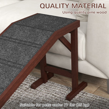 US Local Pet Ramp For Dogs With Non-slip Carpet And Top Platform