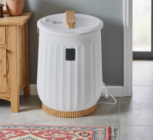 US Local Towel Warmer For Bathroom, 20L Towel Heater With 4 Time Settings & Auto-Off, Safety Child Lock And Temp-Alert Design