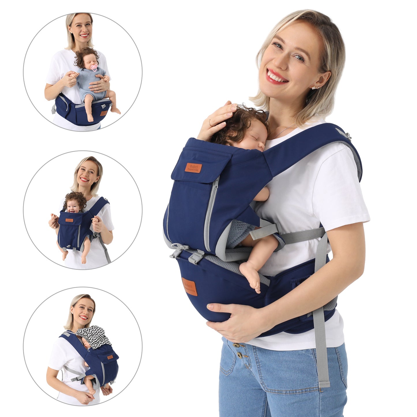 US Local Multi-functional Baby Waist Stool For Newborns To Hold The Baby Artifact Toddler Front And Rear Dual-purpose Baby Carrier