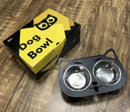 US Local Anti-falling Cat Dog Feeding Water Bowl