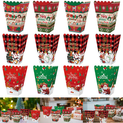 US Local 18PCS Christmas Popcorn Boxes