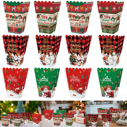 US Local 18PCS Christmas Popcorn Boxes