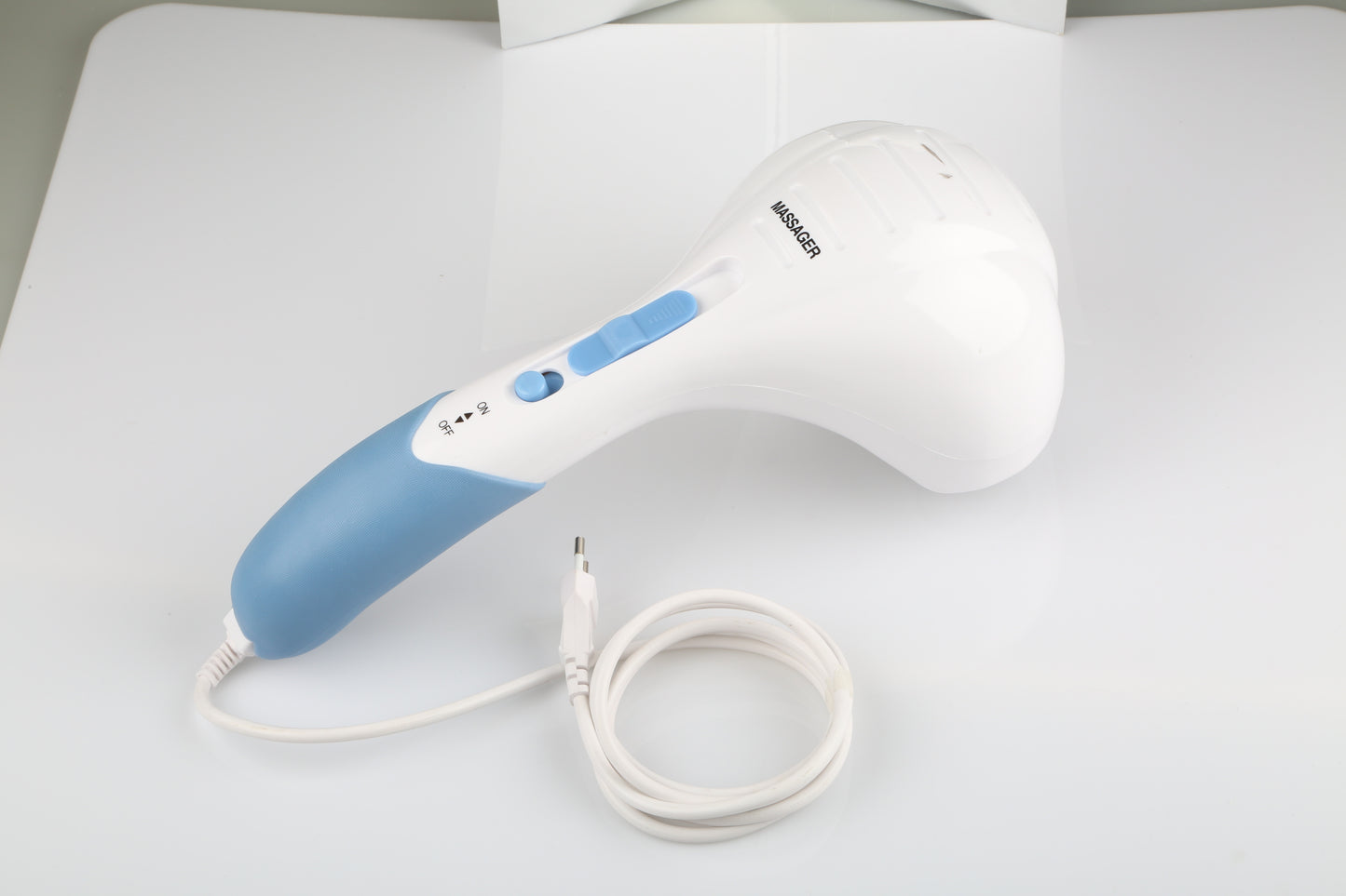 US Local 1 Pc Electric Full Body Percussion Massager Handheld Double Head Vibrating Body Relax For Neck Back Legs