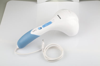 US Local 1 Pc Electric Full Body Percussion Massager Handheld Double Head Vibrating Body Relax For Neck Back Legs