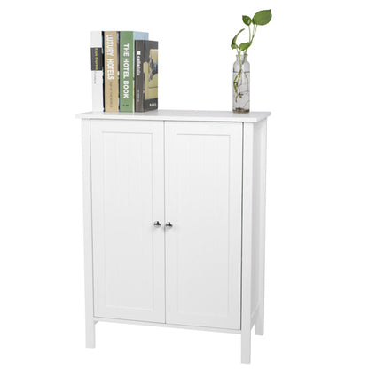 US Local White Double Door Bathroom Cabinet