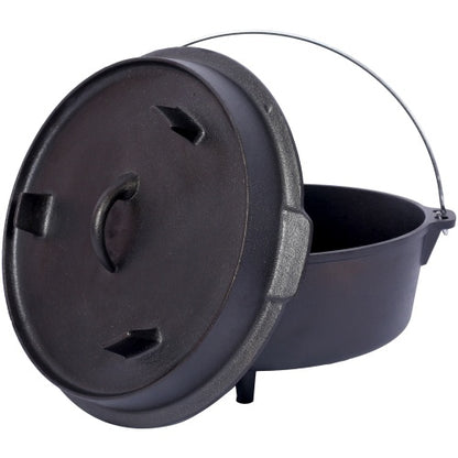 US Local Outdoor Camping Deep Pot, Suitable For Camping Fireplace Cooking Barbecue Baking Campfire
