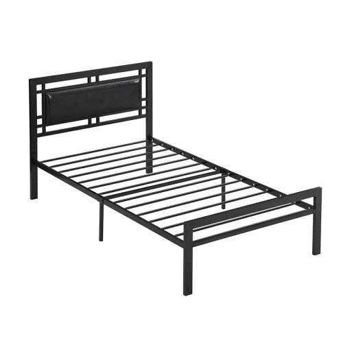 US Local Twin Size Metal Bed Sturdy System Metal Bed Frame ,Modern Style And Comfort To Any Bedroom