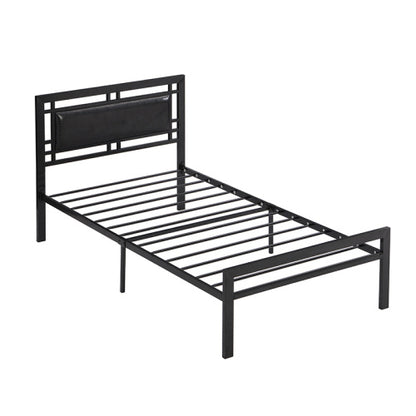 US Local Twin Size Metal Bed Sturdy System Metal Bed Frame ,Modern Style And Comfort To Any Bedroom