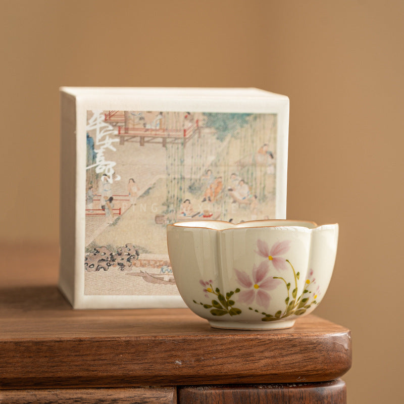 Little Daisy Petals Master Household Kung Fu Tea Cup