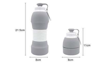 US Local Silicone folding water bottle