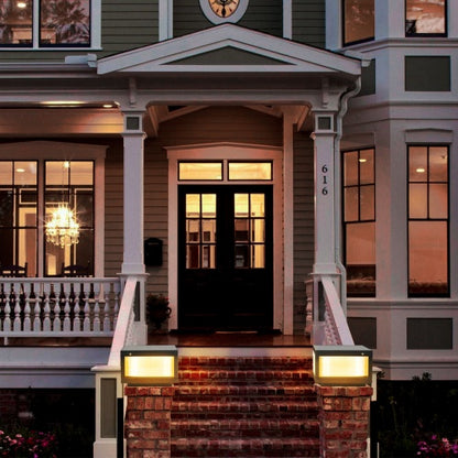 US Local Solar Wall Light With Dimmable LEDs