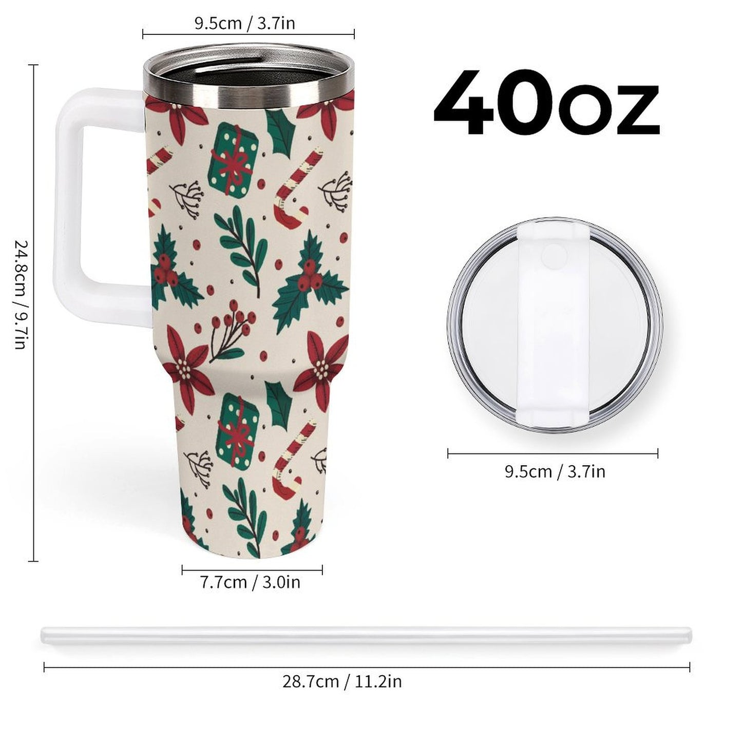 PHDT00171 POD US Local Tumbler 40 oz Large Capacity Car Cup Christmas