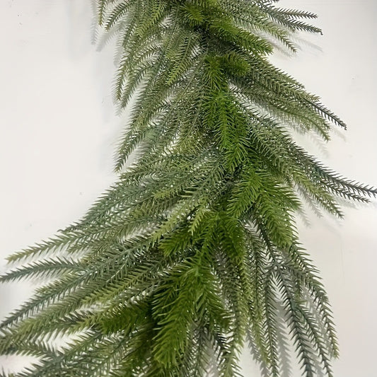 Christmas Decoration Soft Rubber Pine And Cypress Rattan Door Hanging