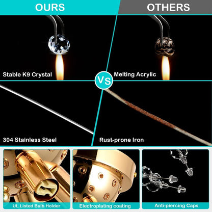 US Local Crystal Recessed Chandelier