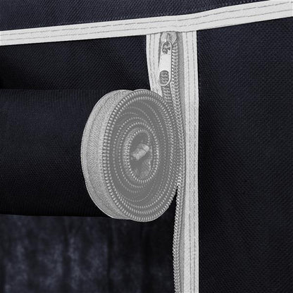 US Local 10 Tiers Shoe Rack With Dustproof Cover Closet Shoe Storage Cabinet Organizer Black