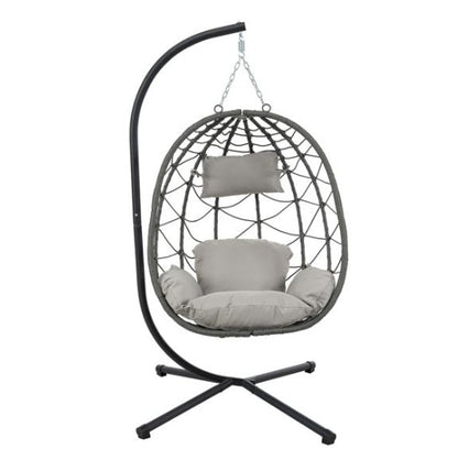 US Local Indoor And Outdoor Swing Chairs, Hanging Basket Chairs With Stands Are Suitable For Bedrooms, Living Rooms, Balconies