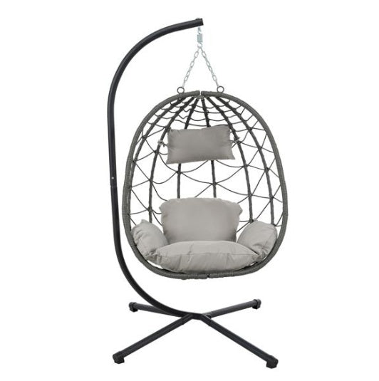 US Local Indoor And Outdoor Swing Chairs, Hanging Basket Chairs With Stands Are Suitable For Bedrooms, Living Rooms, Balconies