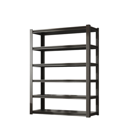 US Local Tier Metal Shelves For Storage Garage Shelving 2400LBS Heavy Duty Storage Shelves Adjustable Garage Shelf Industrial Shelving Unit Storage Utility Rack,Black