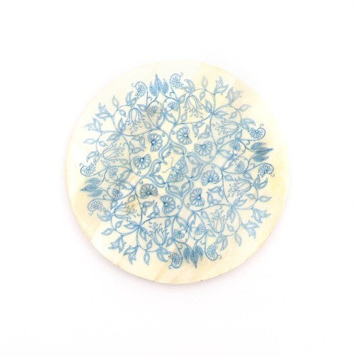 Resin Coaster Set-Dia, Set Of 4