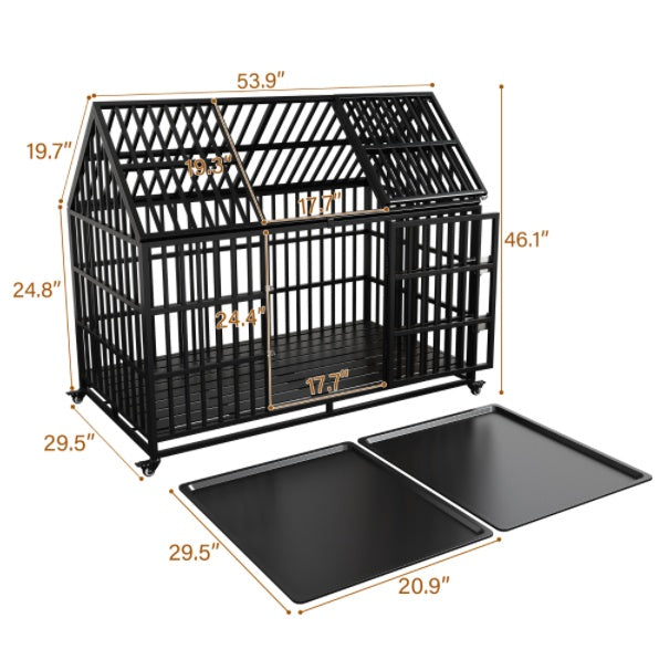 US Local 54inch Heavy Duty Dog Crate For Large Dogs