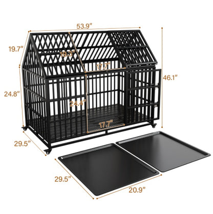 US Local 54inch Heavy Duty Dog Crate For Large Dogs