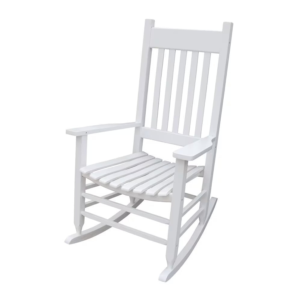 US Local Wooden Porch Rocker Chair WHITE