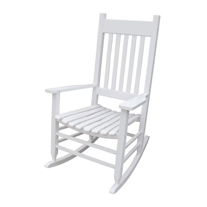 US Local Wooden Porch Rocker Chair WHITE