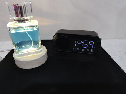 BT Music Alarm Clocks Mirror FM Radio LED Digital Clock 2 Alarm Snooze 24H Electronic Watch Dimming Table Phone Stand USB Clocks