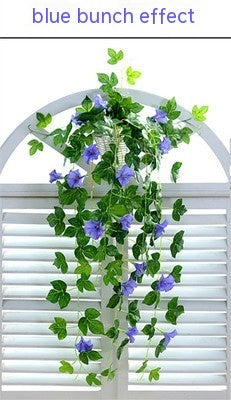US Local Simulation Plant Morning Glory Ratten For Wall Hanging Decoration