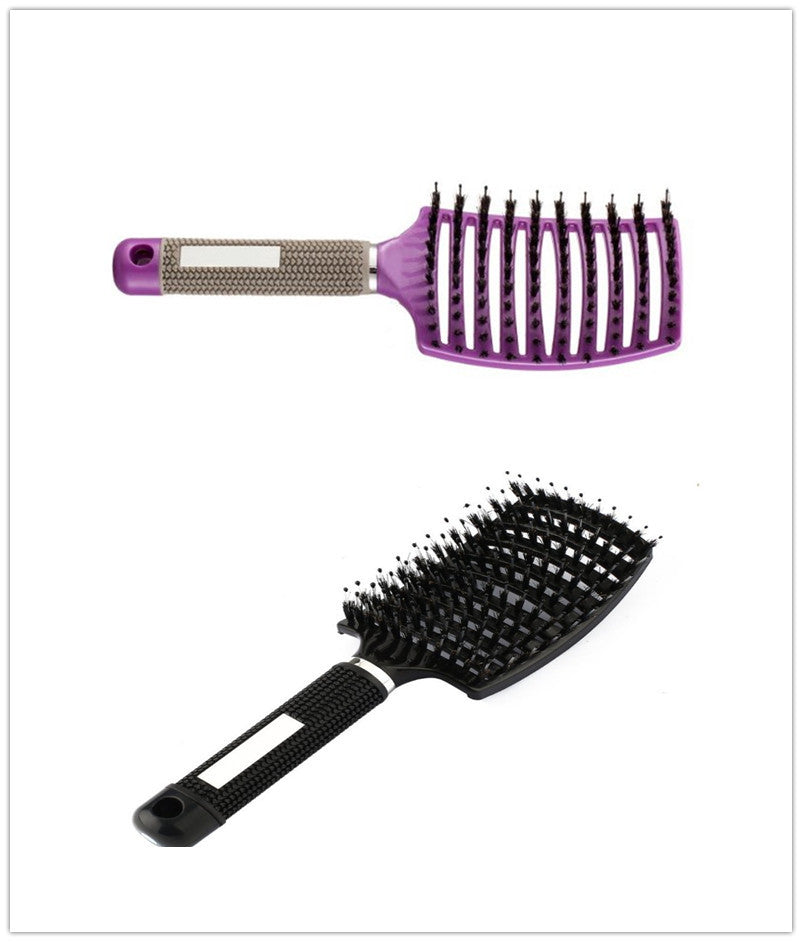 US Local Hairbrush Anti Klit Brushy Haarborstel Women Detangler Hair Brush Bristle Nylon Scalp Massage  Teaser Hair Brush Comb