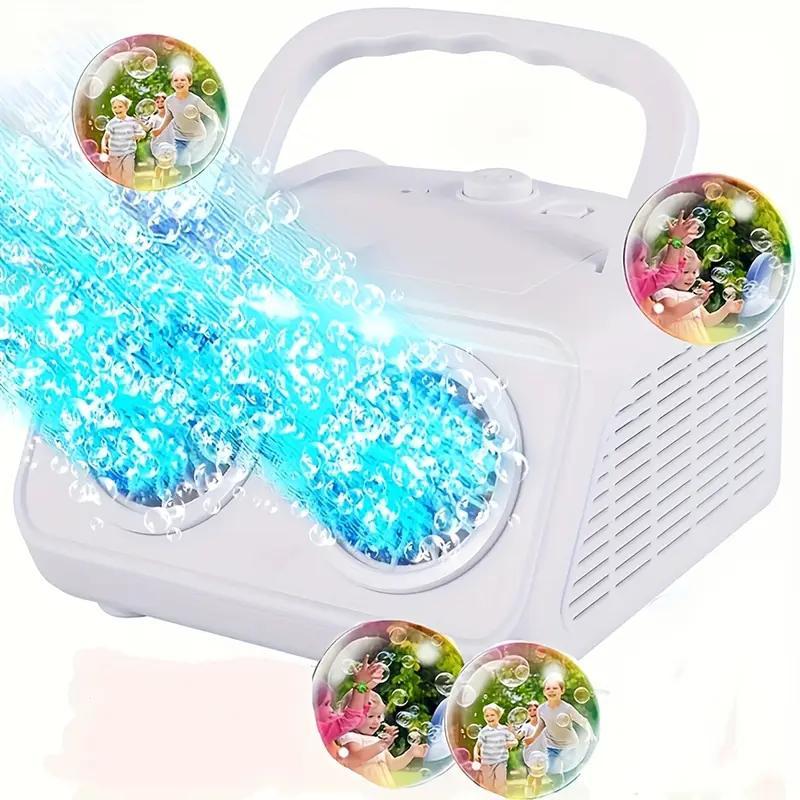 US Local New Automatic Bubble Machine With Upgraded Bubble Blower, Suitable For Children, Indoor And Outdoor Birthday Parties, Bubble Wands, Bubble Guns, Automatic Bubble Guns, Flower Bubble Machine.
