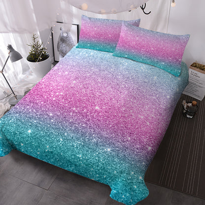 US Local 3 PCS Ultra Soft Duvet Cover Set For Comforter Star Bedding Set Full Queen King Size