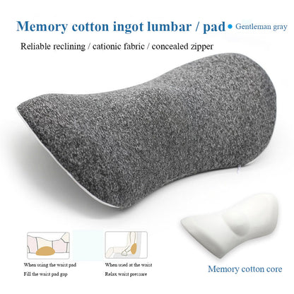 US Local Lumbar Support Pillow For Side Sleepers Pregnancy Relieve Hip Coccyx Sciatica Pain Machine Chair Back Cushion Waist Car Seat