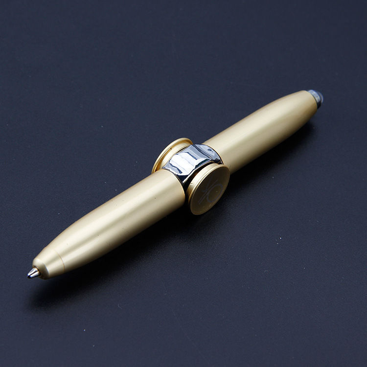 Multifunctional decompression finger gyro student ballpoint pen