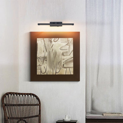 US Local Picture Light Battery Operated With Remote, LED Black Art Lights For Paintings Rechargeable Dimmable And Timer, 16in Wall Sconce For Art Painting Gallery Adjustable Swing Arm For Display