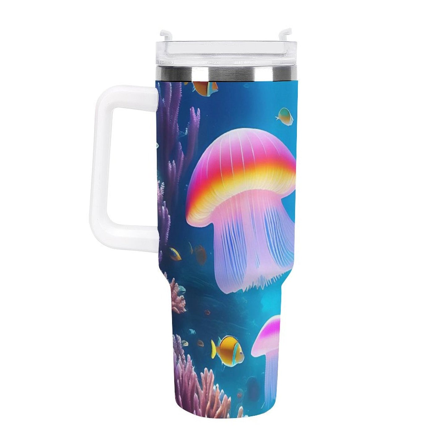 PHDT00451 POD US Local Tumbler 40 oz Large Capacity Car Cup Seahorse